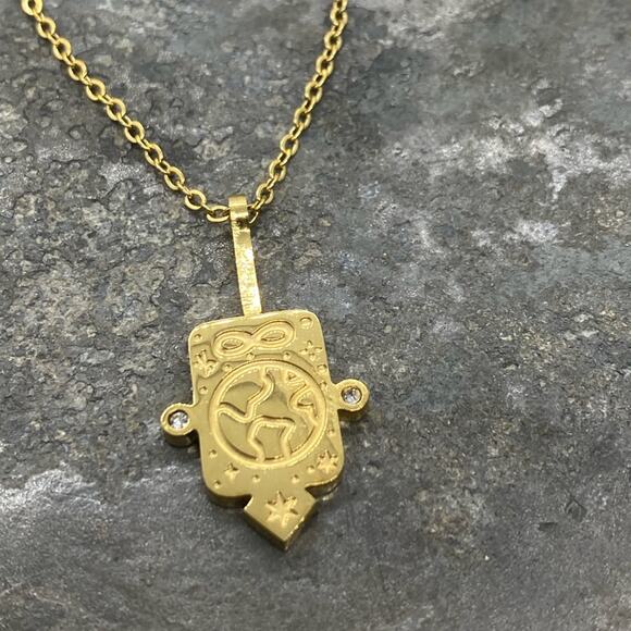 NEW Vintage Style World Tarot Pendant Layering Necklace - Picture 5 of 8